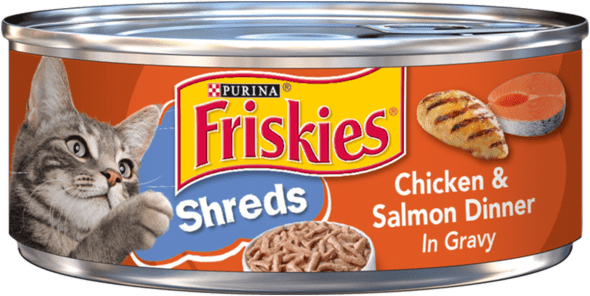 Friskies Shreds Chicken & Salmon Dinner In Gravy